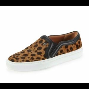 Givenchy slip on skate basse sneakers in leopard size 6